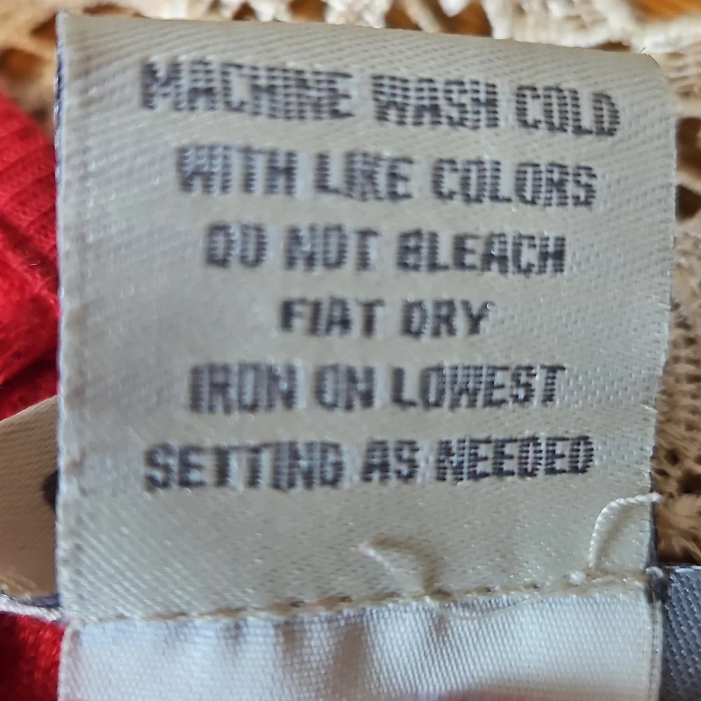 Vintage Cindy Bai Thick Waffle Knit Button- Up Cardigan With Front Pockets - Picture 5 of 11